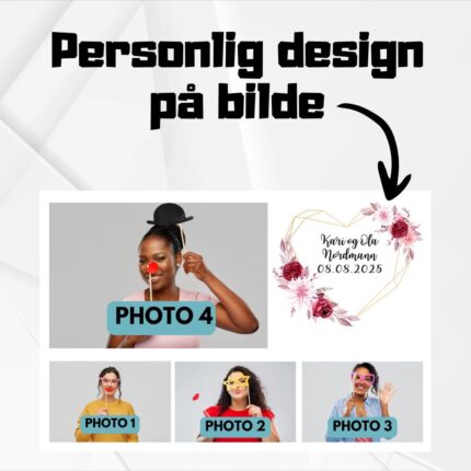Personlig design på digitale og utskrift bildene 